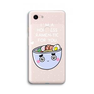 CaseCompany I'm A Hopeless Ramen-Tic For You: Google Pixel 3 XL Transparant Hoesje