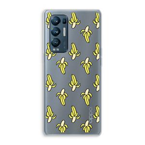 CaseCompany Bananas: Oppo Find X3 Neo Transparant Hoesje