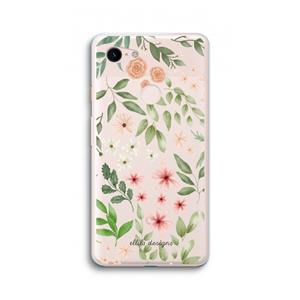 CaseCompany Botanical sweet flower heaven: Google Pixel 3 XL Transparant Hoesje