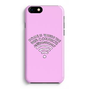 CaseCompany Home Is Where The Wifi Is: Volledig Geprint iPhone 7 Hoesje