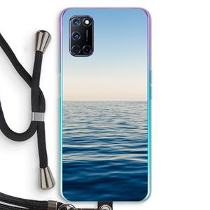 CaseCompany Water horizon: Oppo A92 Transparant Hoesje met koord
