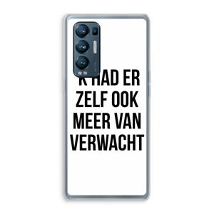 CaseCompany Meer verwacht: Oppo Find X3 Neo Transparant Hoesje