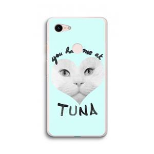 CaseCompany You had me at tuna: Google Pixel 3 XL Transparant Hoesje