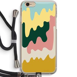 CaseCompany Baar B: iPhone 6 / 6S Transparant Hoesje met koord