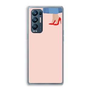 CaseCompany High heels: Oppo Find X3 Neo Transparant Hoesje