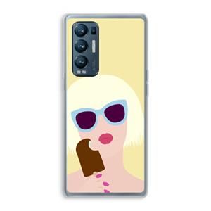 CaseCompany Ice cream: Oppo Find X3 Neo Transparant Hoesje