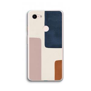 CaseCompany Geo #5: Google Pixel 3 XL Transparant Hoesje