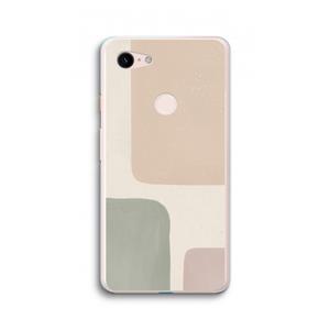 CaseCompany Geo #7: Google Pixel 3 XL Transparant Hoesje