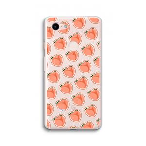 CaseCompany Just peachy: Google Pixel 3 XL Transparant Hoesje