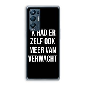 CaseCompany Meer verwacht - Zwart: Oppo Find X3 Neo Transparant Hoesje