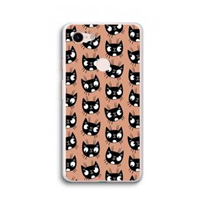CaseCompany Kat: Google Pixel 3 XL Transparant Hoesje