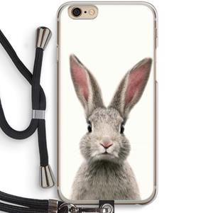 CaseCompany Daisy: iPhone 6 / 6S Transparant Hoesje met koord