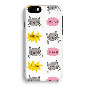 CaseCompany Meow: Volledig Geprint iPhone 7 Hoesje