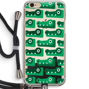 CaseCompany Crocs: iPhone 6 / 6S Transparant Hoesje met koord