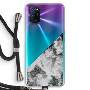 CaseCompany Onweer: Oppo A92 Transparant Hoesje met koord