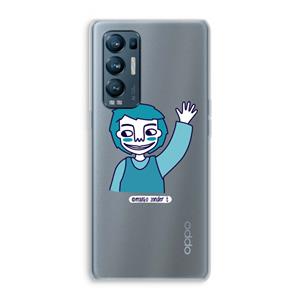 CaseCompany Zwaai: Oppo Find X3 Neo Transparant Hoesje