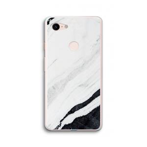 CaseCompany Elegante marmer: Google Pixel 3 XL Transparant Hoesje