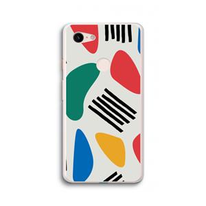 CaseCompany Illustratieve pop 1: Google Pixel 3 XL Transparant Hoesje