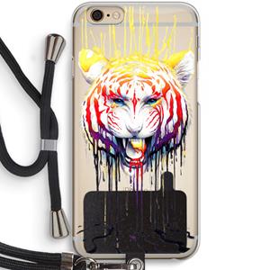CaseCompany Fading: iPhone 6 / 6S Transparant Hoesje met koord