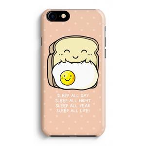 CaseCompany Sleep All Day: Volledig Geprint iPhone 7 Hoesje