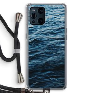 CaseCompany Oceaan: Oppo Find X3 Transparant Hoesje met koord