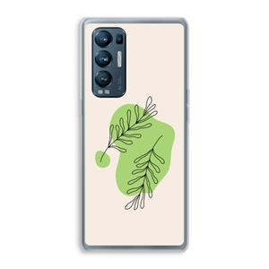 CaseCompany Beleaf in you: Oppo Find X3 Neo Transparant Hoesje