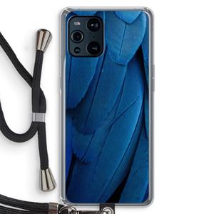 CaseCompany Pauw: Oppo Find X3 Transparant Hoesje met koord