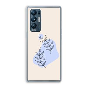 CaseCompany Leaf me if you can: Oppo Find X3 Neo Transparant Hoesje