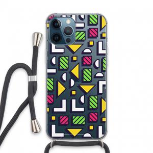 CaseCompany 8-bit N°4: iPhone 13 Pro Max Transparant Hoesje met koord