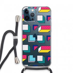 CaseCompany 8-bit N°7: iPhone 13 Pro Max Transparant Hoesje met koord