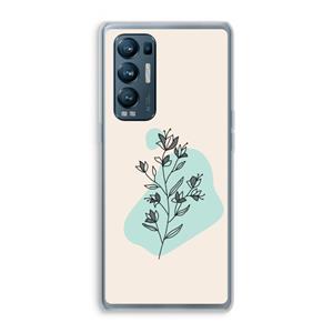 CaseCompany Violets are blue: Oppo Find X3 Neo Transparant Hoesje