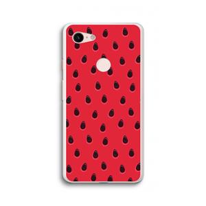 CaseCompany Watermelon: Google Pixel 3 XL Transparant Hoesje