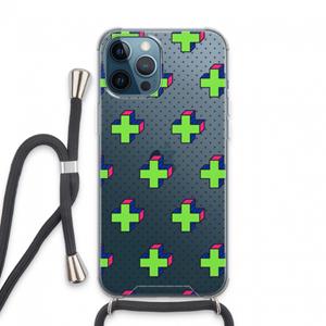 CaseCompany 8-bit N°10: iPhone 13 Pro Max Transparant Hoesje met koord