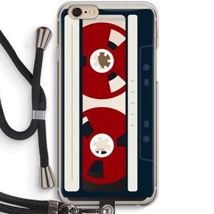 CaseCompany Here's your tape: iPhone 6 / 6S Transparant Hoesje met koord