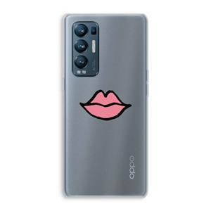 CaseCompany Kusje: Oppo Find X3 Neo Transparant Hoesje