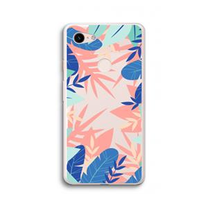 CaseCompany Tropisch: Google Pixel 3 XL Transparant Hoesje