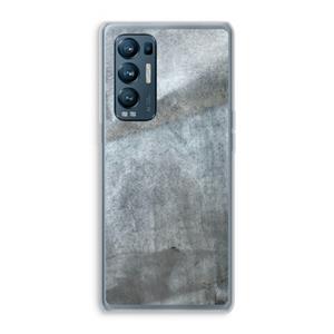 CaseCompany Grey Stone: Oppo Find X3 Neo Transparant Hoesje