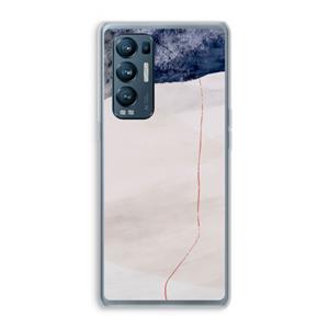 CaseCompany Stone White: Oppo Find X3 Neo Transparant Hoesje