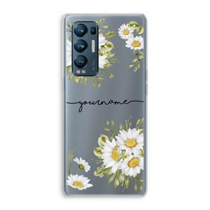 CaseCompany Daisies: Oppo Find X3 Neo Transparant Hoesje