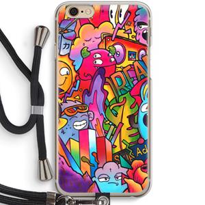 CaseCompany Dreams: iPhone 6 / 6S Transparant Hoesje met koord
