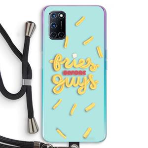 CaseCompany Always fries: Oppo A92 Transparant Hoesje met koord