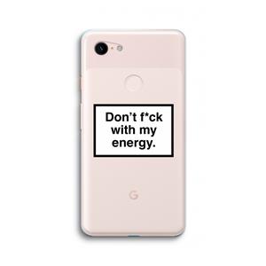 CaseCompany My energy: Google Pixel 3 XL Transparant Hoesje