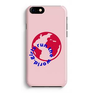 CaseCompany Run The World: Volledig Geprint iPhone 7 Hoesje