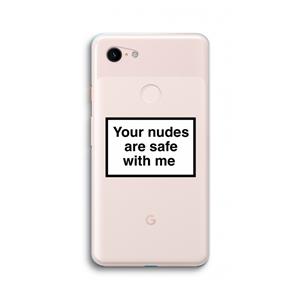CaseCompany Safe with me: Google Pixel 3 XL Transparant Hoesje