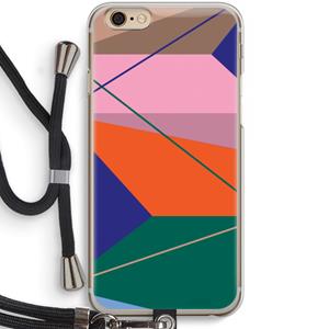 CaseCompany Gestalte 1: iPhone 6 / 6S Transparant Hoesje met koord