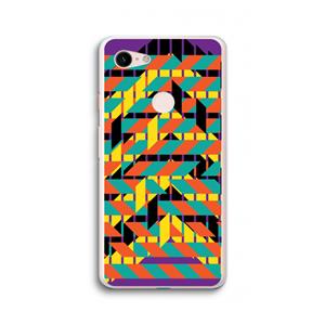CaseCompany Skew Bee 2: Google Pixel 3 XL Transparant Hoesje