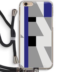 CaseCompany Gestalte 2: iPhone 6 / 6S Transparant Hoesje met koord