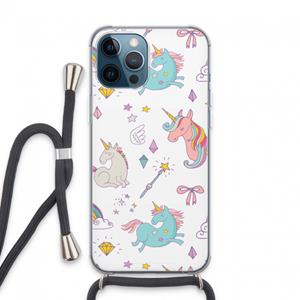CaseCompany Fantasiewereld: iPhone 13 Pro Max Transparant Hoesje met koord