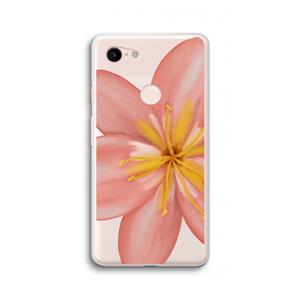 CaseCompany Pink Ellila Flower: Google Pixel 3 XL Transparant Hoesje