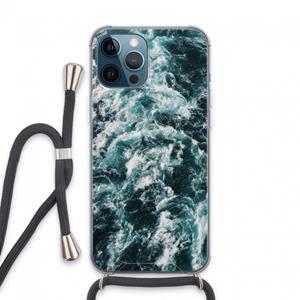 CaseCompany Zee golf: iPhone 13 Pro Max Transparant Hoesje met koord